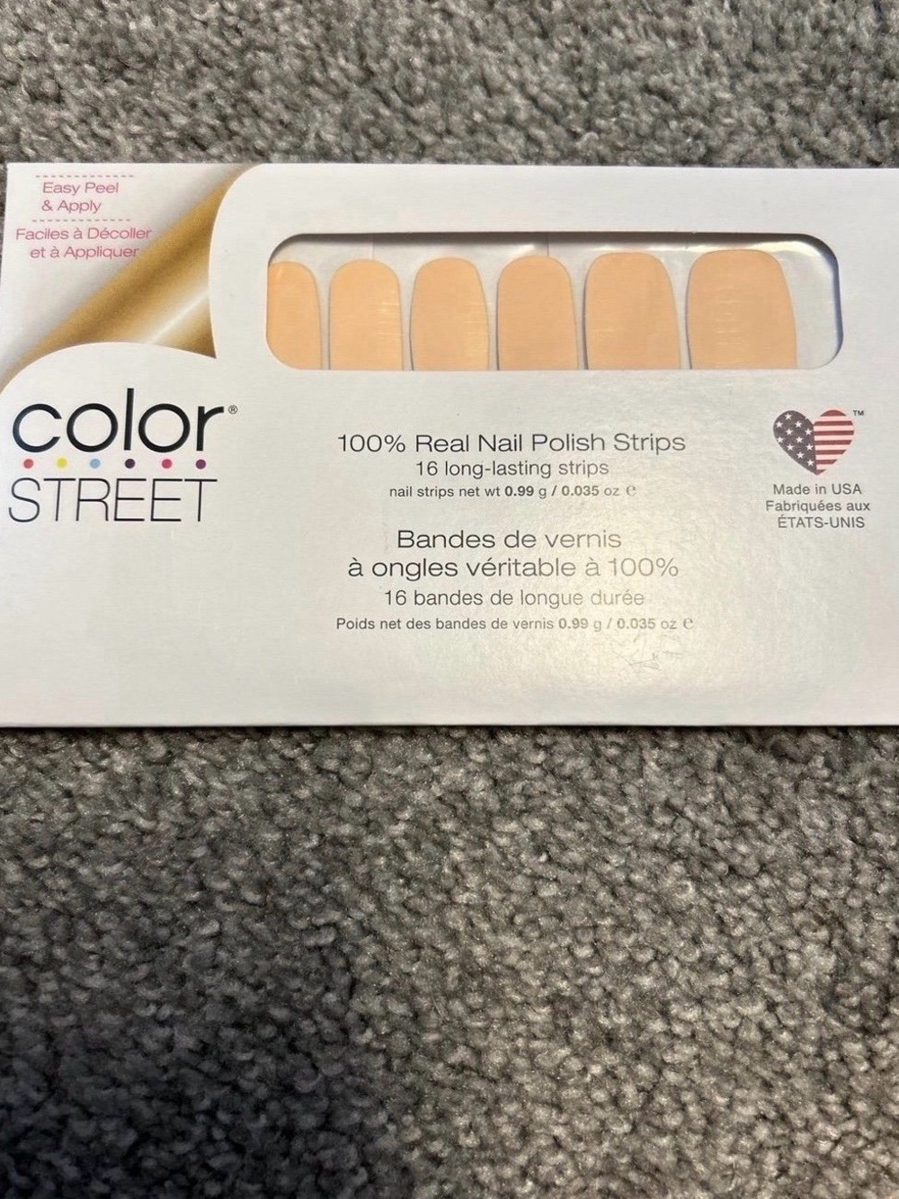 Color Street Nude Press-On Nail Polish Strips